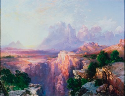 Torri di roccia del Rio Virgin, 1908 da Thomas Moran